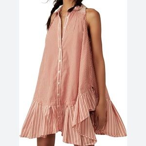 Free People. XS Be Real Mini Dress. Beautiful Rust/Cream color.